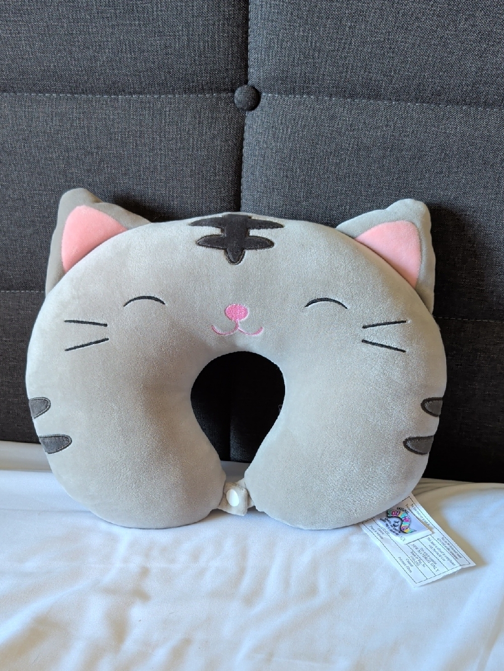 12” Squishmallow Tally the Cat 🐱 Neck Cushion Pillow NWOT